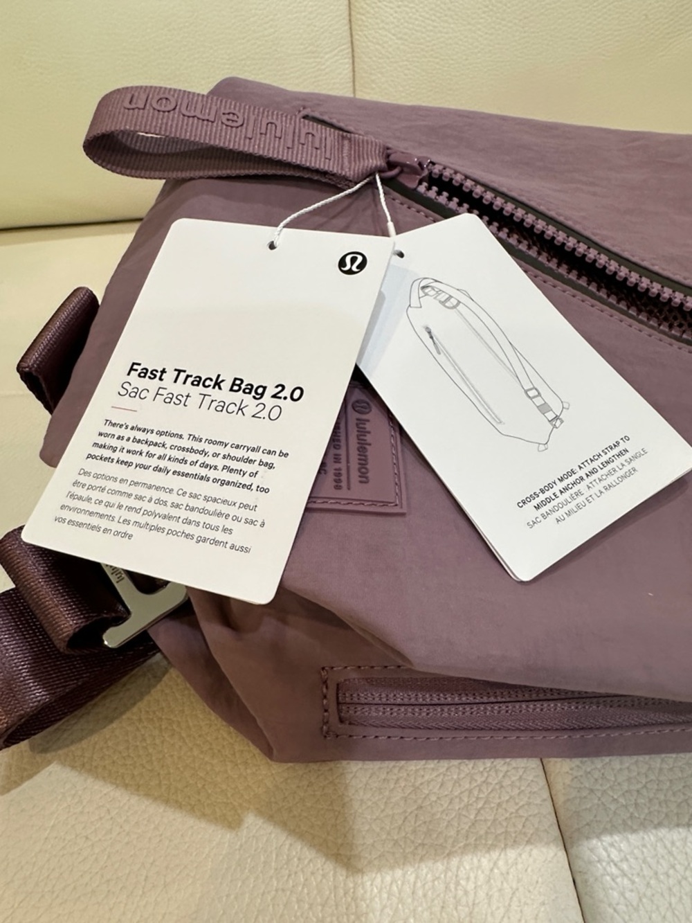 Lululemon Fast Track Bag 2.0 9L Lavender Lux-LU9CDGS LVLX - Picture 11 of 17